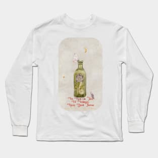 Nature Quote We Need the Tonic of Wildness watercolor Long Sleeve T-Shirt